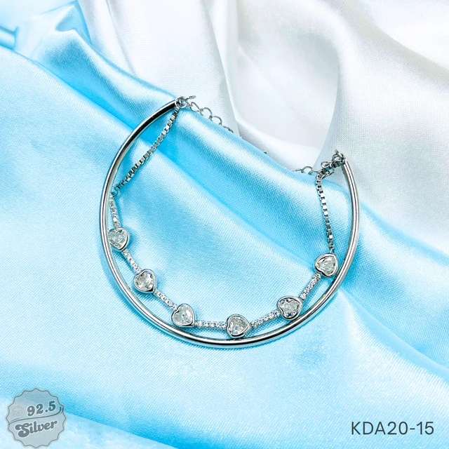 Italian Two-Tone Kada Bracelet - KDA20-15