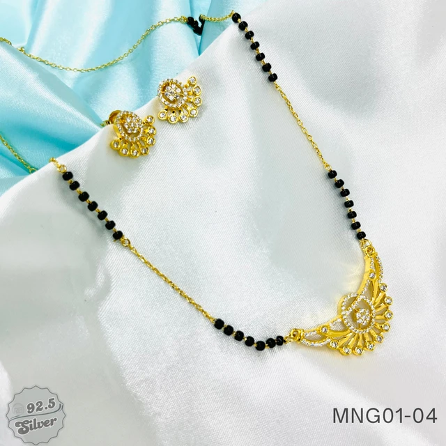 CZ Glam Gold-Plated Mangalsutra - MNG01-04