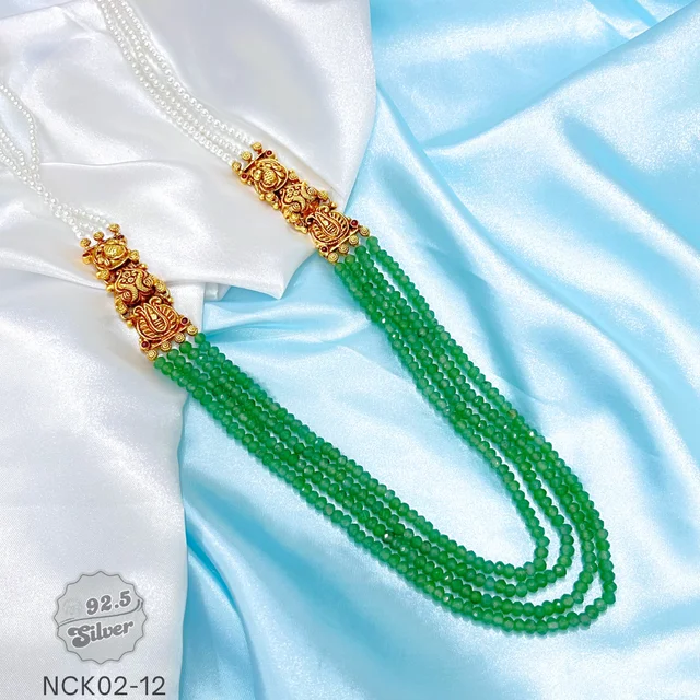 Temple Jewellery Beads Necklace - NCK02-12