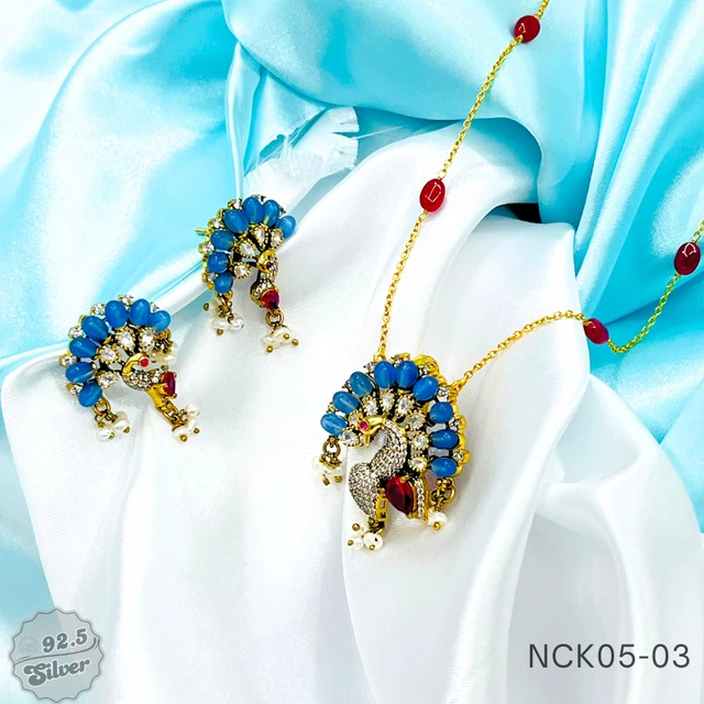 Luxe Moissanite P. Set with Chain - NCK05-03