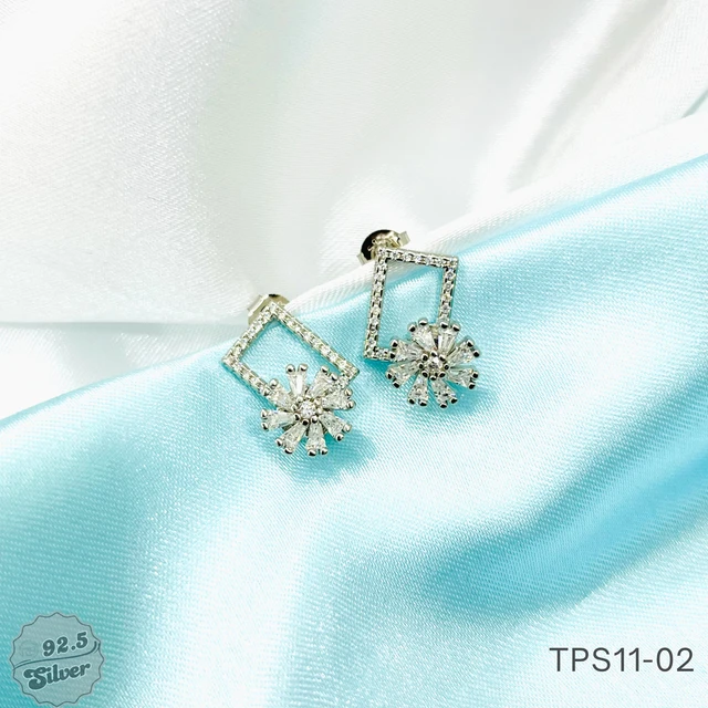 Rhodium Spinning Fan Tops - TPS11-02