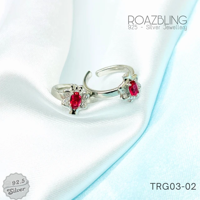 Italian Colour Stone Toe Rings - TRG03-02