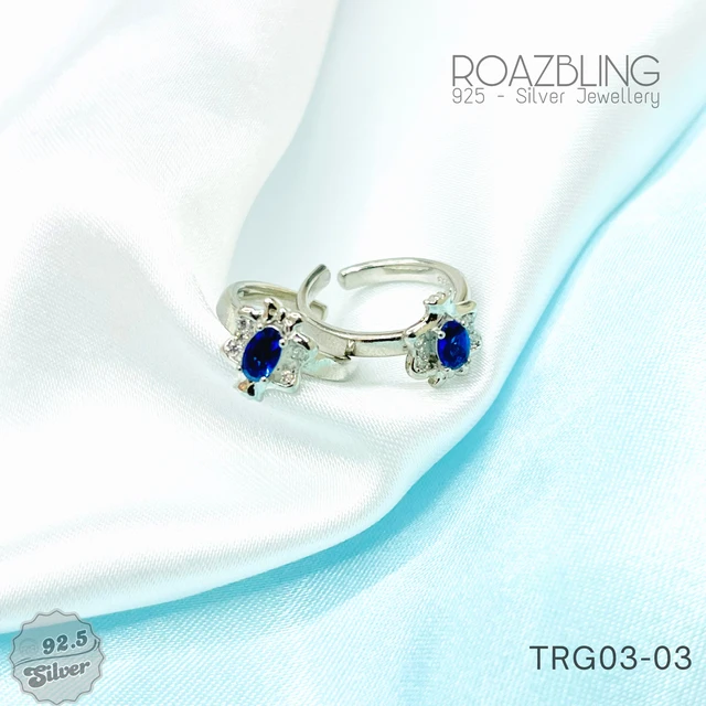 Italian Colour Stone Toe Rings - TRG03-03