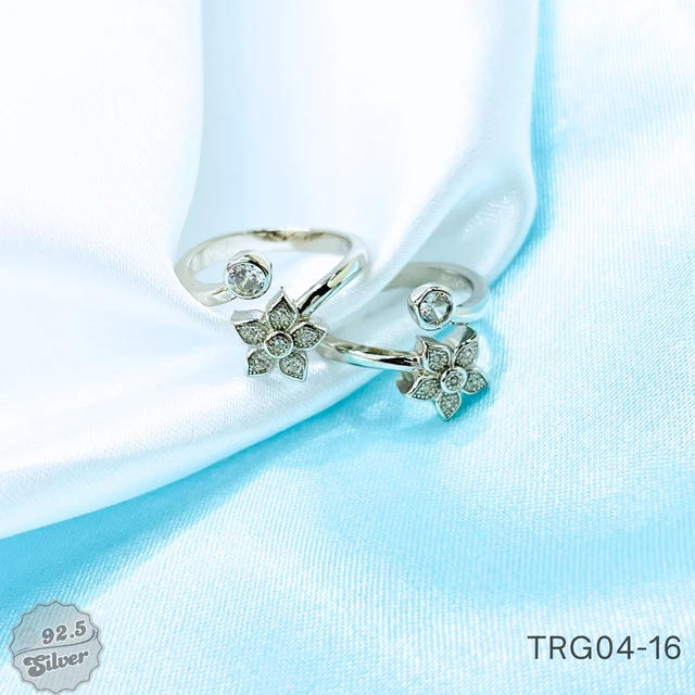 Fancy CZ Toe Rings - TRG04-16