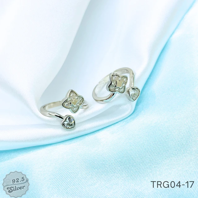 Fancy CZ Toe Rings - TRG04-17