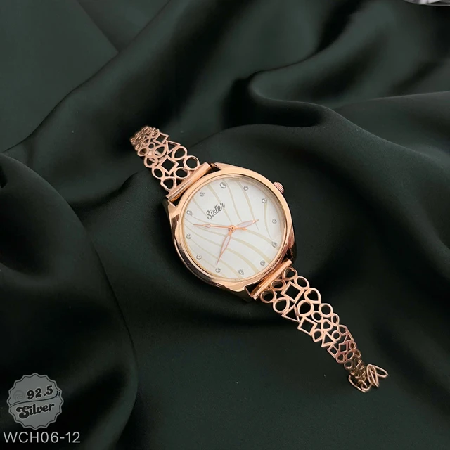 Rose Gold Fancy Watch - WCH06-12
