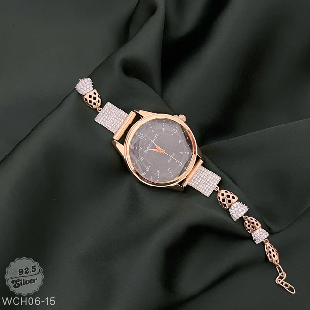 Rose Gold Fancy Watch - WCH06-15