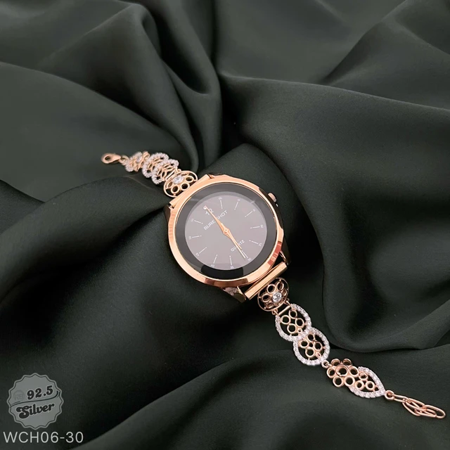 Rose Gold Fancy Watch - WCH06-30