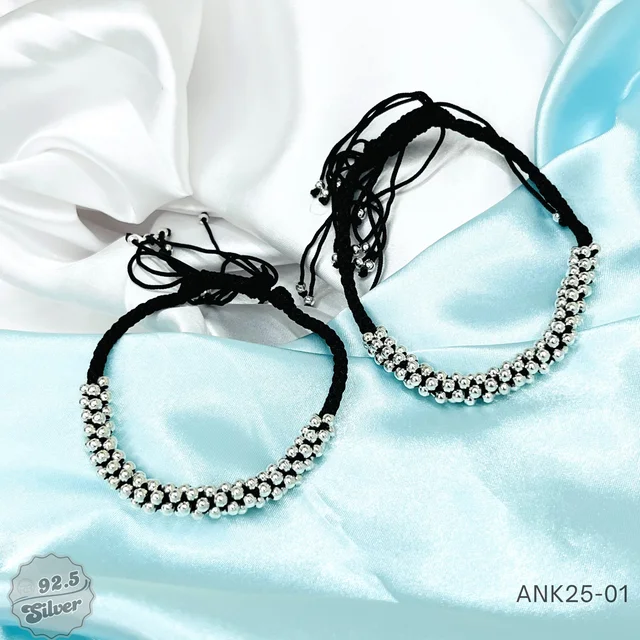 Adjustable Thread Ball Payal - ANK25-01