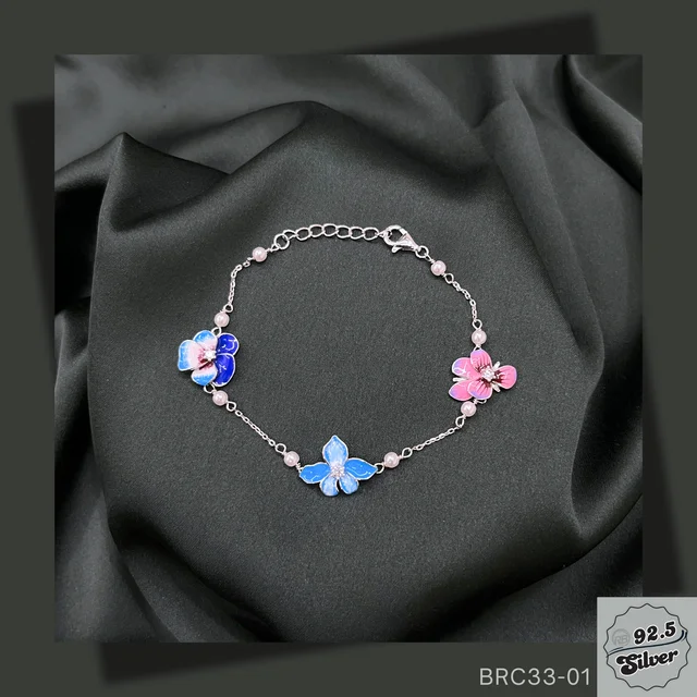Colour Enamel Floral Bracelet