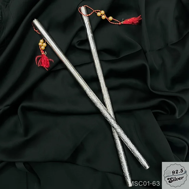 Dandiya 12inch - 999 Foil (1-Pair) - MSC01-63