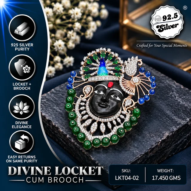 Divine Lockets cum Brooch - LKT04-02
