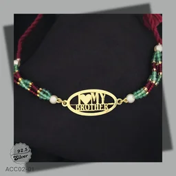 Exclusive CNC 925 Silver Rakhi - ACC02-01
