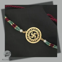 Exclusive CNC 925 Silver Rakhi - ACC02-04