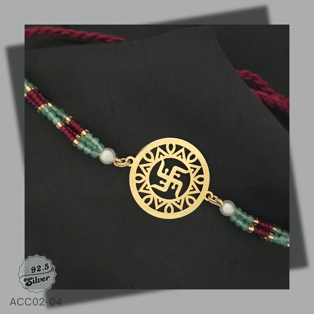 Exclusive CNC 925 Silver Rakhi - ACC02-04