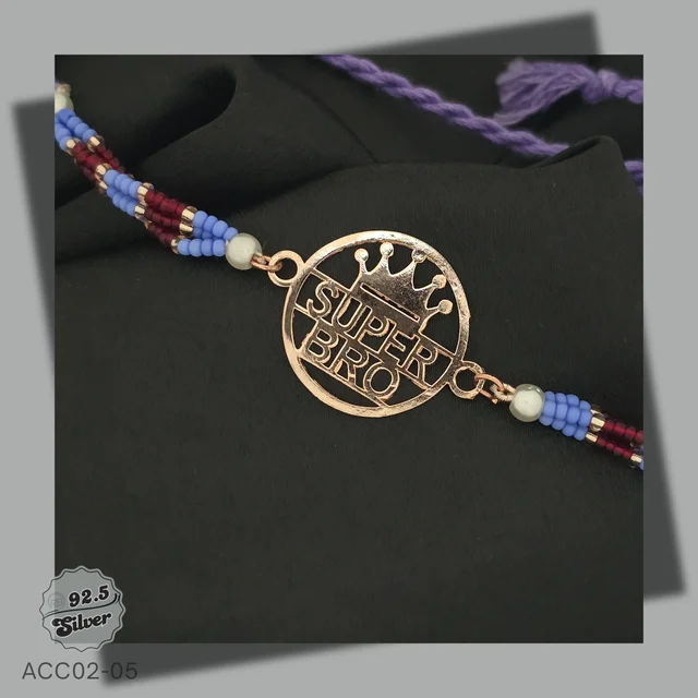 Exclusive CNC 925 Silver Rakhi - ACC02-05
