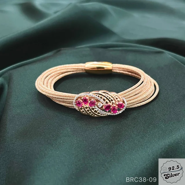 Magnetic Wrist Cuff Fancy Bracelets - BRC38-09