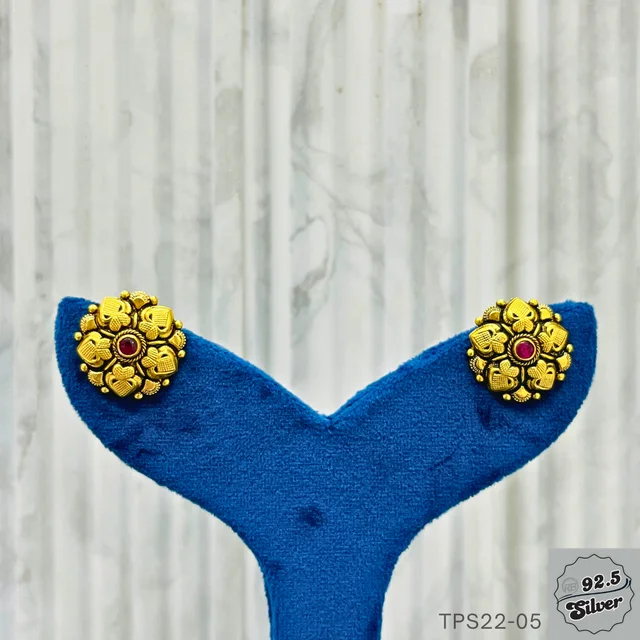 Matte Gold Antique Ear-Rings - TPS22-05