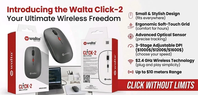 Walta Click 2  Wireless Mouse