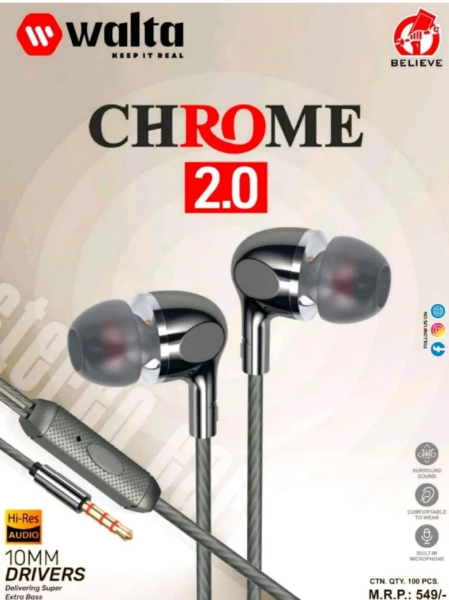 Walta Chrome 2.0 Wired Earphone 