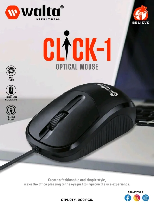 Walta Click 1 Wired Mouse 
