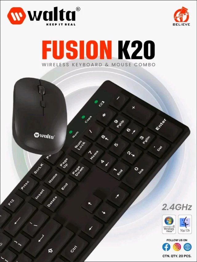 Walta Wireless Keyboard & Mouse K-20