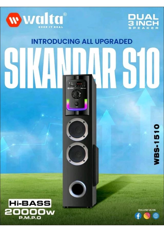 Walta Sikandar S10 Tower Speaker 