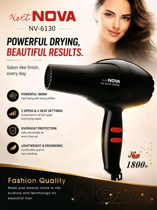 Nova NV-6130 Hairdryer 1800W