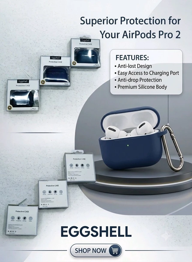 Airdops Pro 2 Case Eggshell
