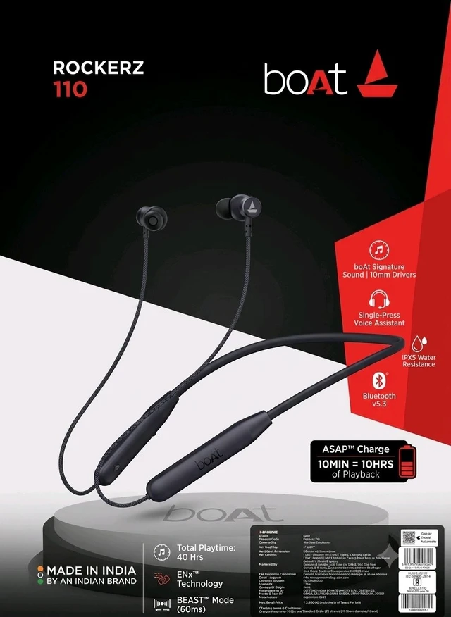 Boat Rockerz 110 // 1 Year Warranty 