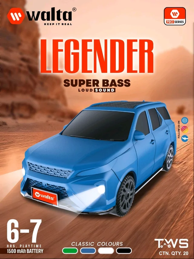 Walta Legender Super Bass Loudspeaker// 1 Year Warranty 