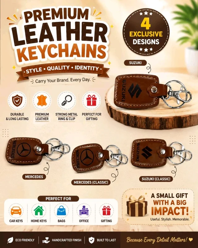 Premium Leather Keychain 