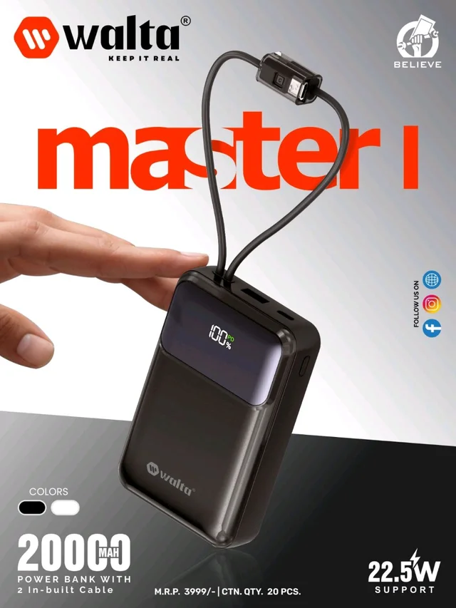 Walta Master 1 20K 22.5W Power Bank 