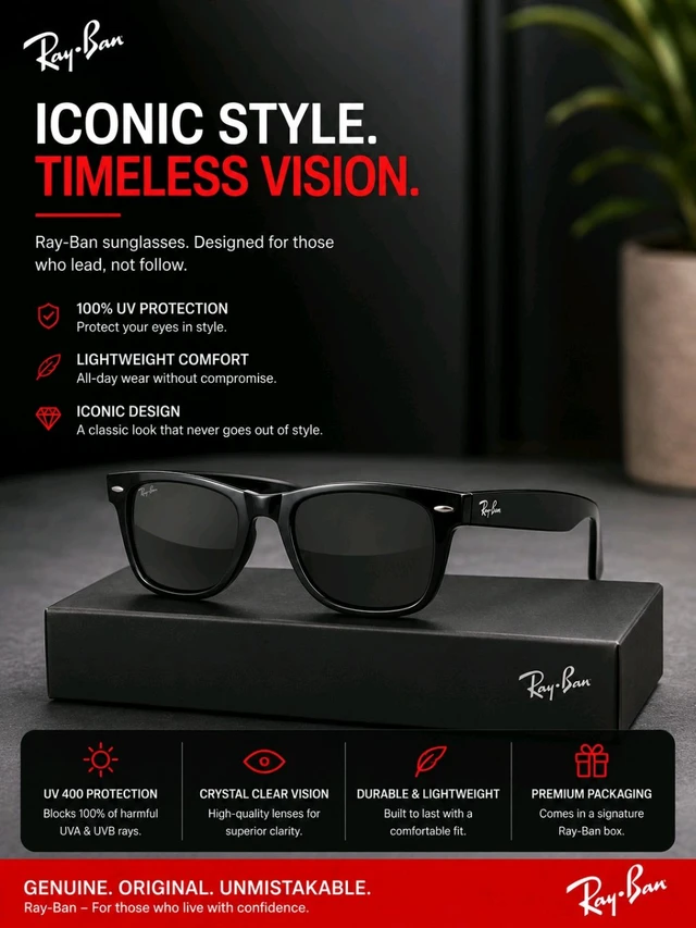 RAY-BAN bluetooth Sunglasses// I Conic Style Timeless Vision 