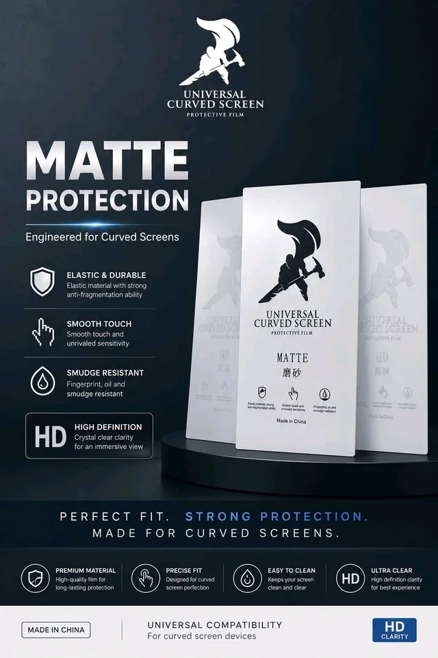 Universal Curved Screen Protective Film 15 Inch Membrane Sheet 