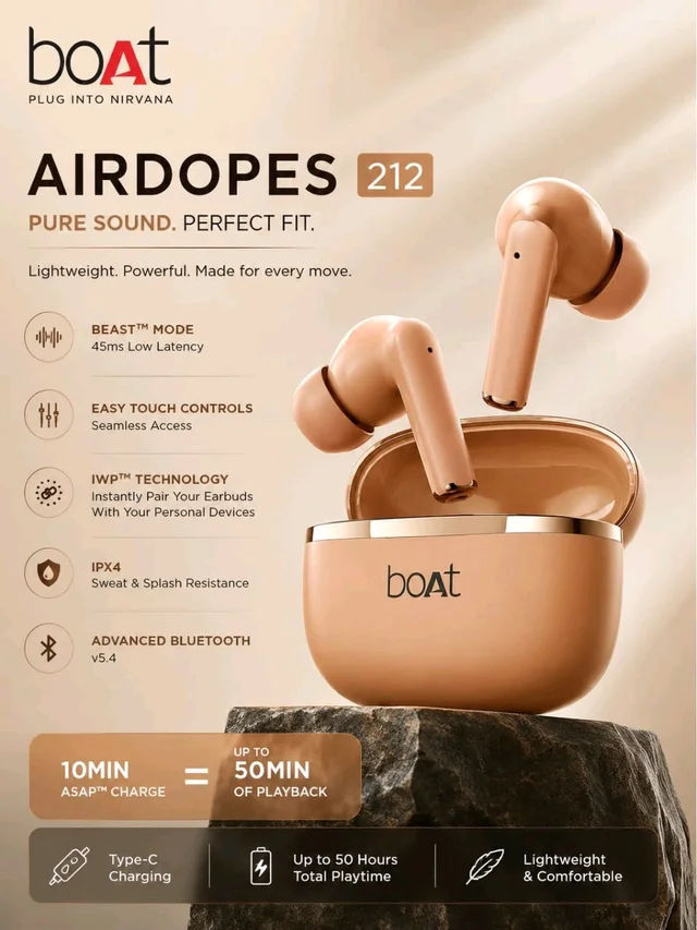 Boat Airdropes 212 Truly Wireless TWS