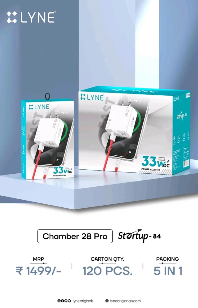 Lyne Chamber 28 Usb To Type-c 33W Quick Charging 