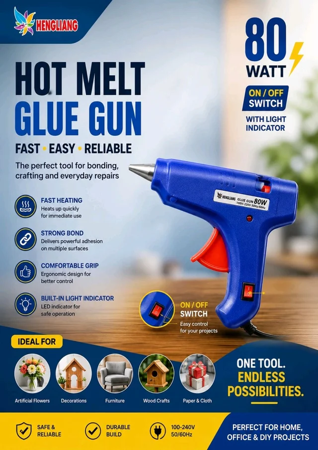 Hot Melt Glue Gun 80W // Fast Easy Reliable 