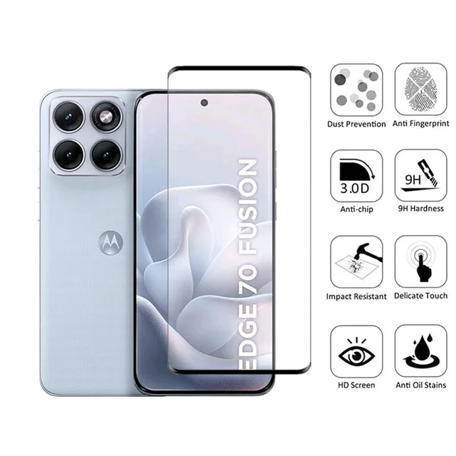 Motorola UV Tempered Glass|Hd Clear| H9 Hardness 