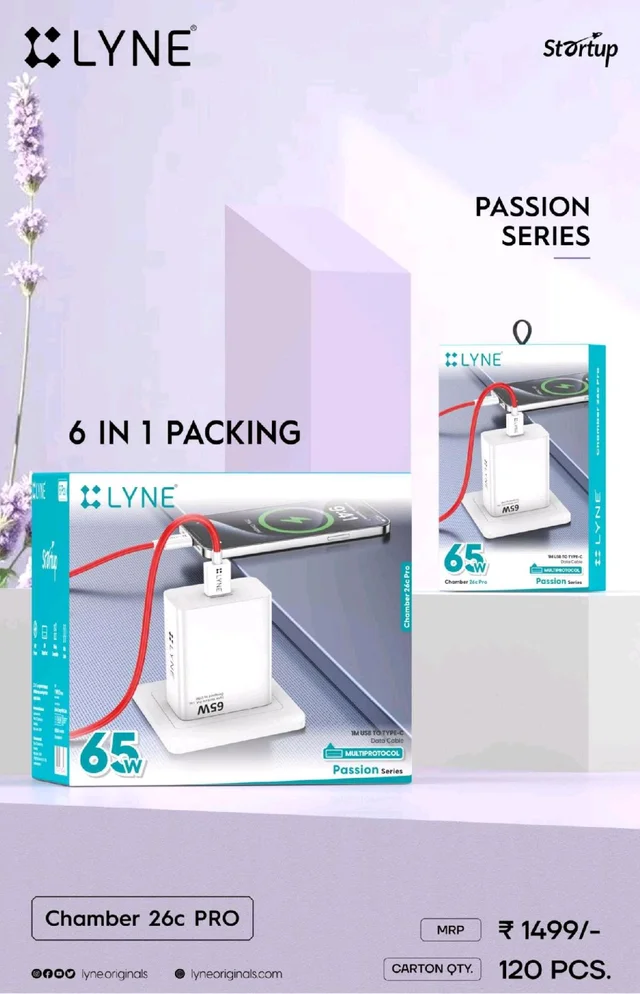 Lyne Passion Chamber 26 Pro Usb To Type-C |1 Year Counter Warranty 
