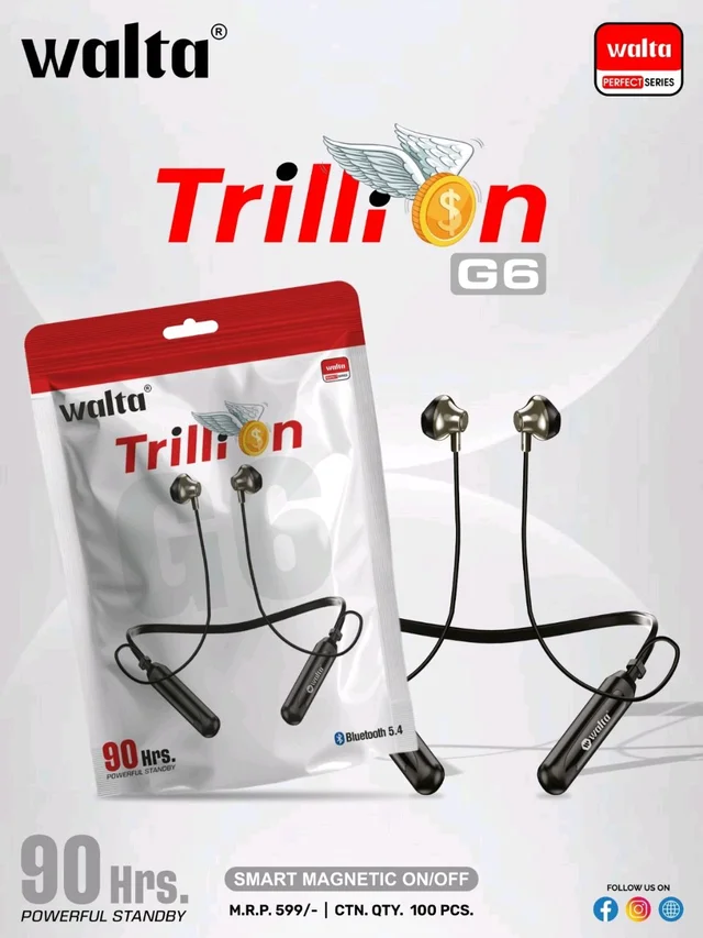 Walta Trillion Neckband|Counter Warrenty 