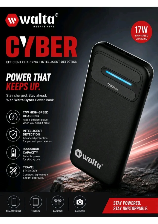 Walta CYBER POWER BANK|17w 