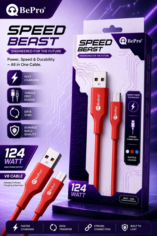 BE PRO SPEED BEAST V8 DATA CABLE 