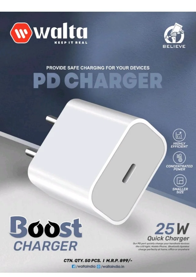 WALTA BOOST PD 25w Fast CHARGER 