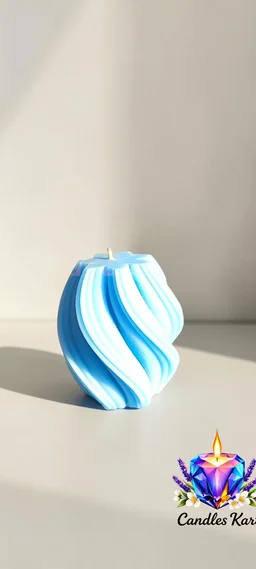 Swirl Twisted Scented Candle - Lavender Fields