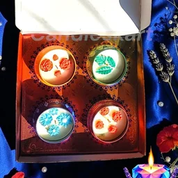 Flower Tin Scented Candle (4 Pcs) - Midnight Jasmine