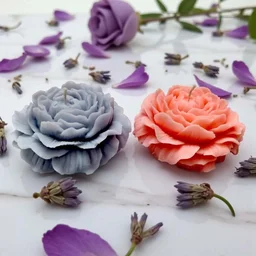 Flower Scented Candle (2 Pcs) - Lavender Fields