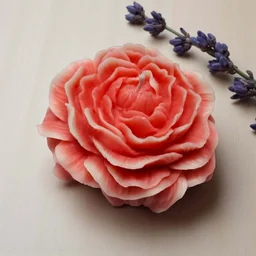 Rose Flower Scented Candle - Lavender Fields