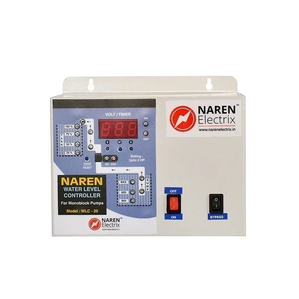 NAREN Electrix l Water Controllers l Monoblock , Open Well Pumpas l WLC-20 Mono with Cyclic Timer SKU - 47312196