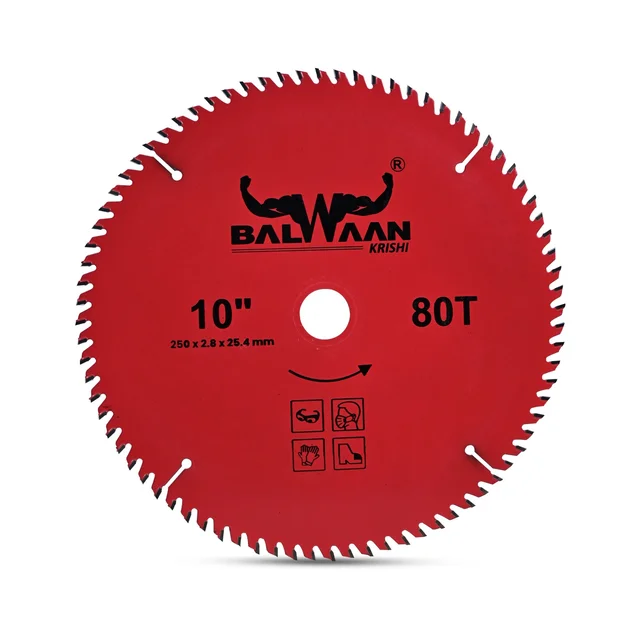 Balwaan Krishi Balwaan 80T-35 Brush Cutter Blade | 80-Tooth Professional-Grade Steel Cutting Blade Attachment For Agricultural & Gardening Brush Cutters | Heavy-Duty Crop, Dense Weed & Brush Harvesting Accessory | MTAK-AC-BR-7037